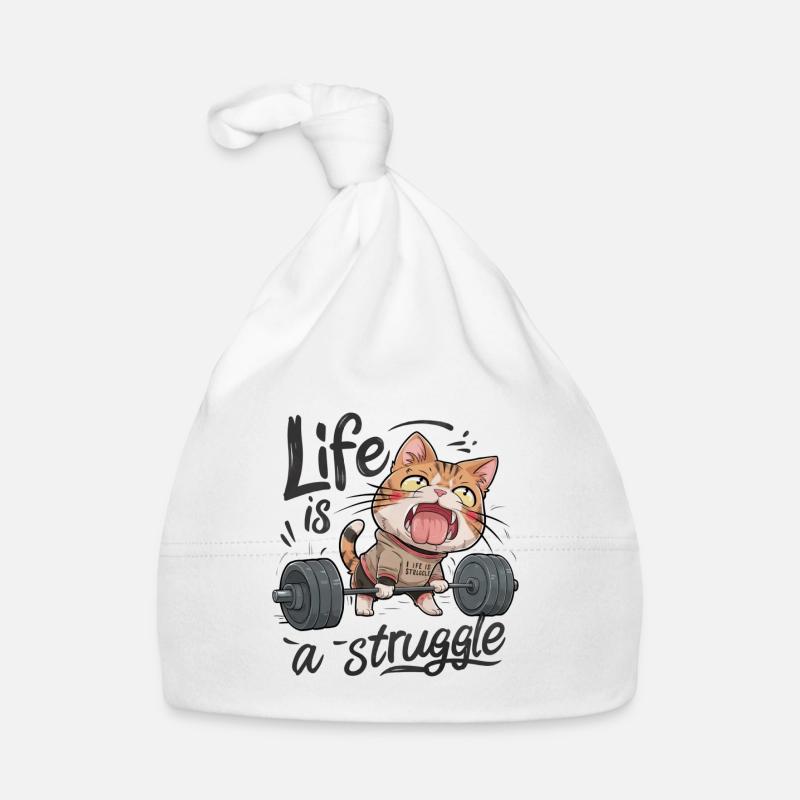 LIFE IS A STRUGGLE Organic Baby Cap