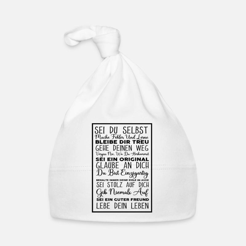 Soyez vous-même, Citation Cadeau, Doux espoir Dire Bonnet bio Bébé