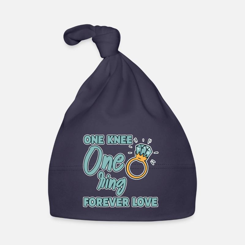 One Knee One Ring Forever Love 2 Baby Bio-Mütze