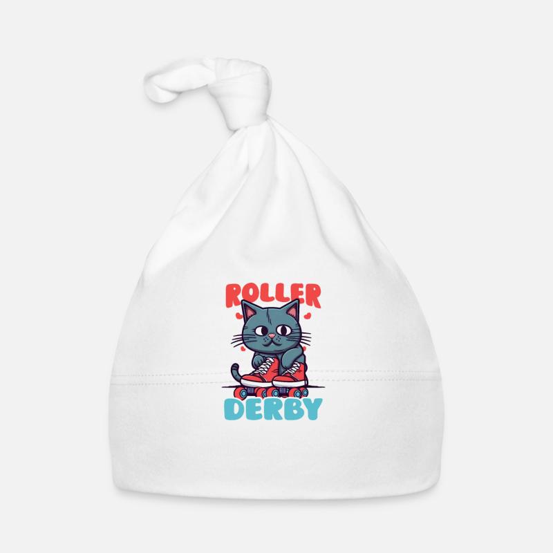 Roller Derby Roller Derby Und Katzen Baby Bio-Mütze