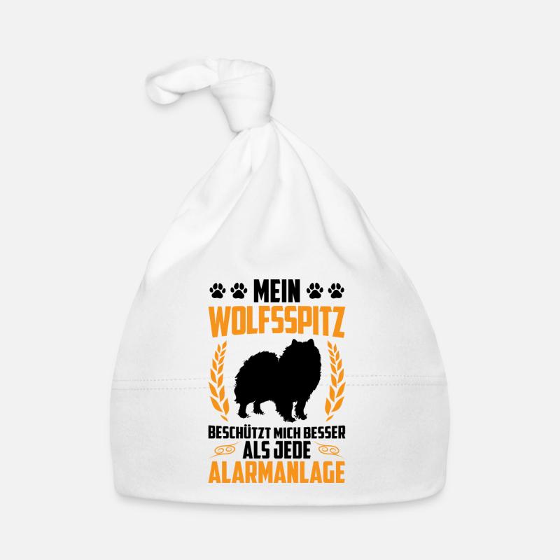 Wolfspitz is better than Alarm Keeshond Organic Baby Cap