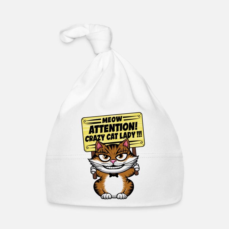 Miaou Drôle Chat Dictons Chat Dire Bonnet bio Bébé