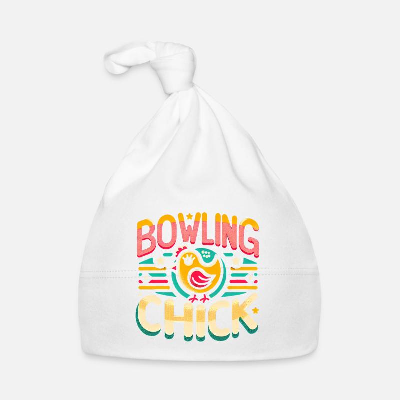Bowling Chick 17 Organic Baby Cap