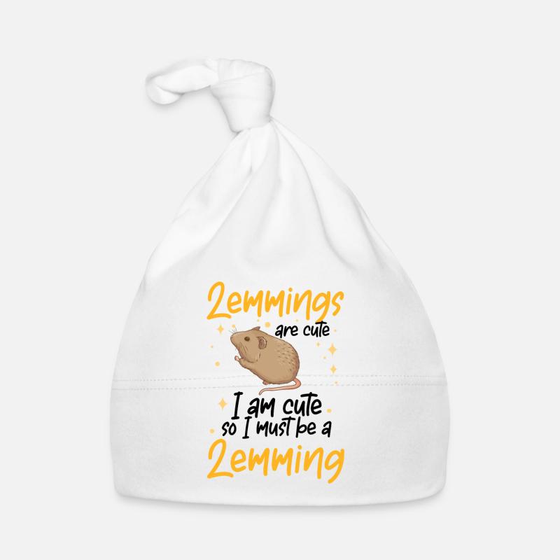 Lemming Is Cute Vole Lemming Organic Baby Cap