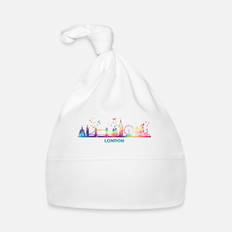 Londoner Skyline Londres Bonnet bio Bébé