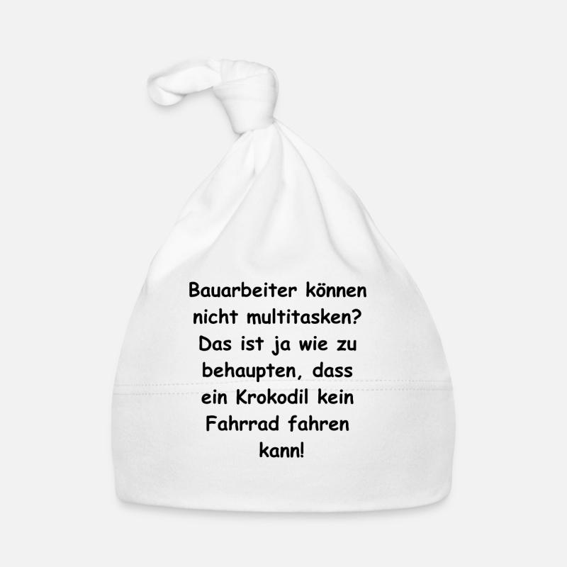 Construction Worker Multitasking Gift Organic Baby Cap