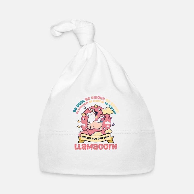 Alpaka-Lama, es sei denn, es kann ein Lamacorn sein Baby Bio-Mütze