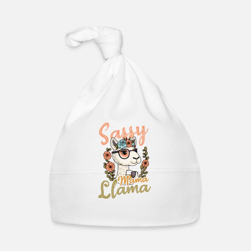Alpaca Llama Sassy Llama Sunglasses Organic Baby Cap