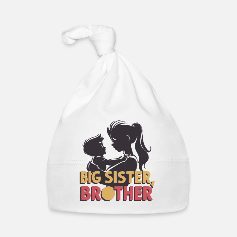 GROSSE SCHWESTER BRUDER Baby Bio-Mütze