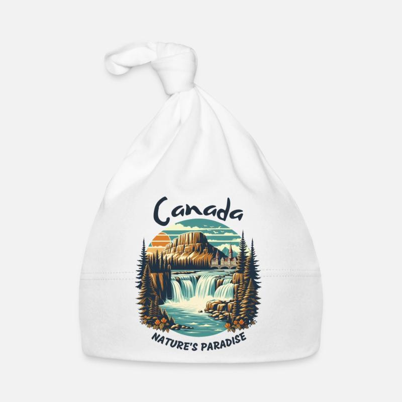 Kanadas Landschaft Baby Bio-Mütze