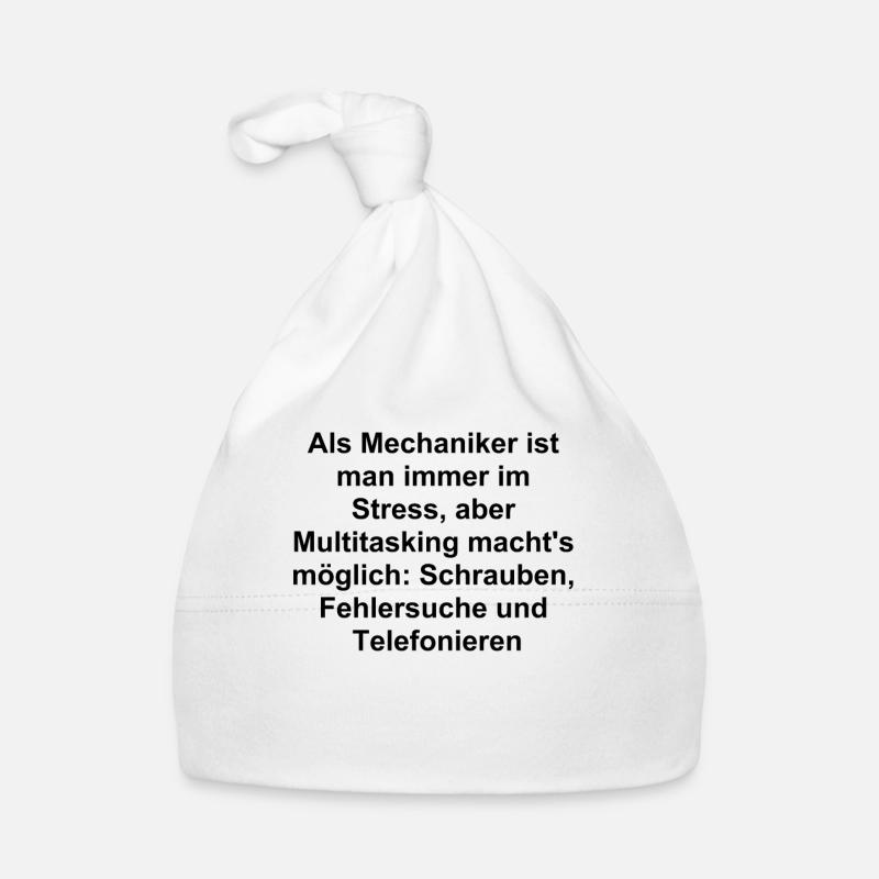 Multitasking Mechanic Gift Organic Baby Cap