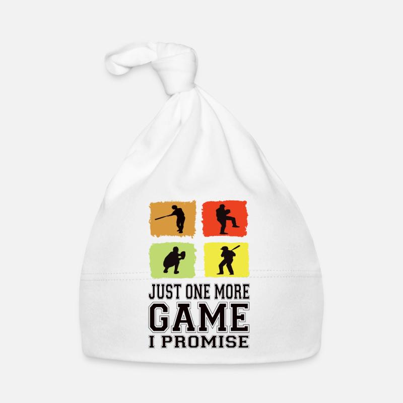 Juste un match de plus, je vous promets un fan de baseball Bonnet bio Bébé