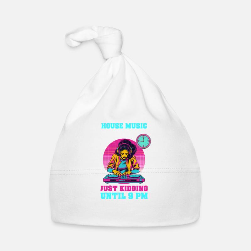 EDM Rave Mom House Music Until 9 PM Organic Baby Cap