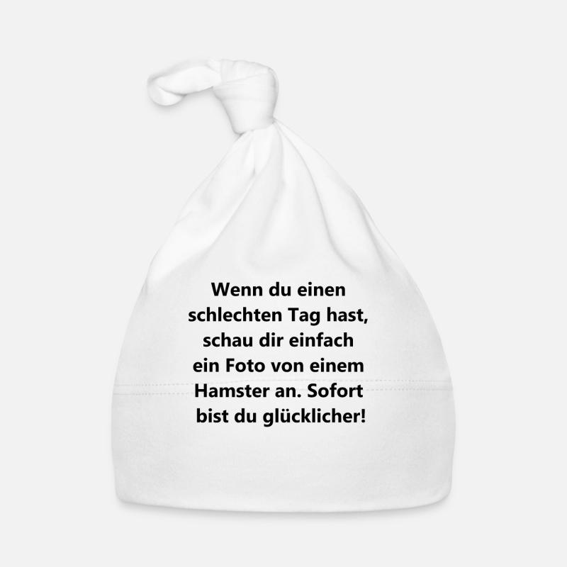 Lucky charm hamster gift Organic Baby Cap