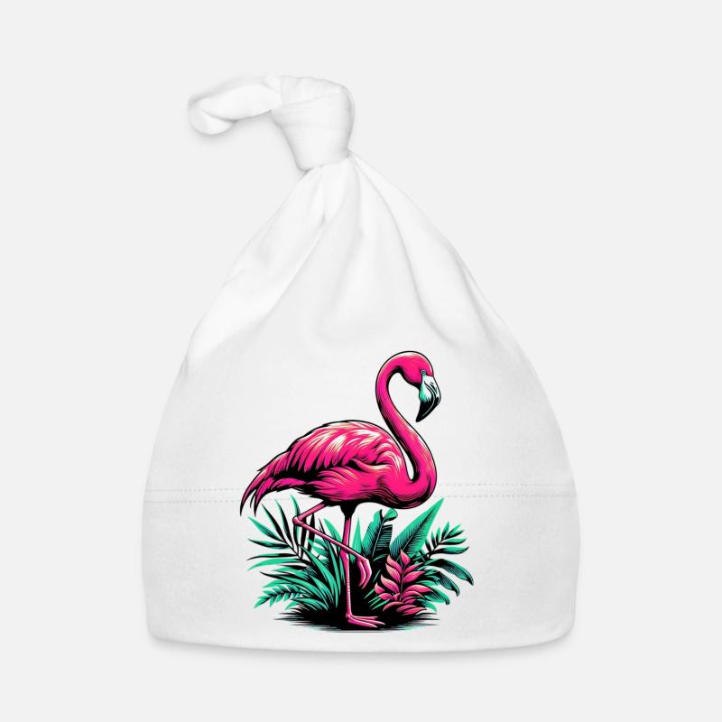 Flamingo Baby Bio-Mütze