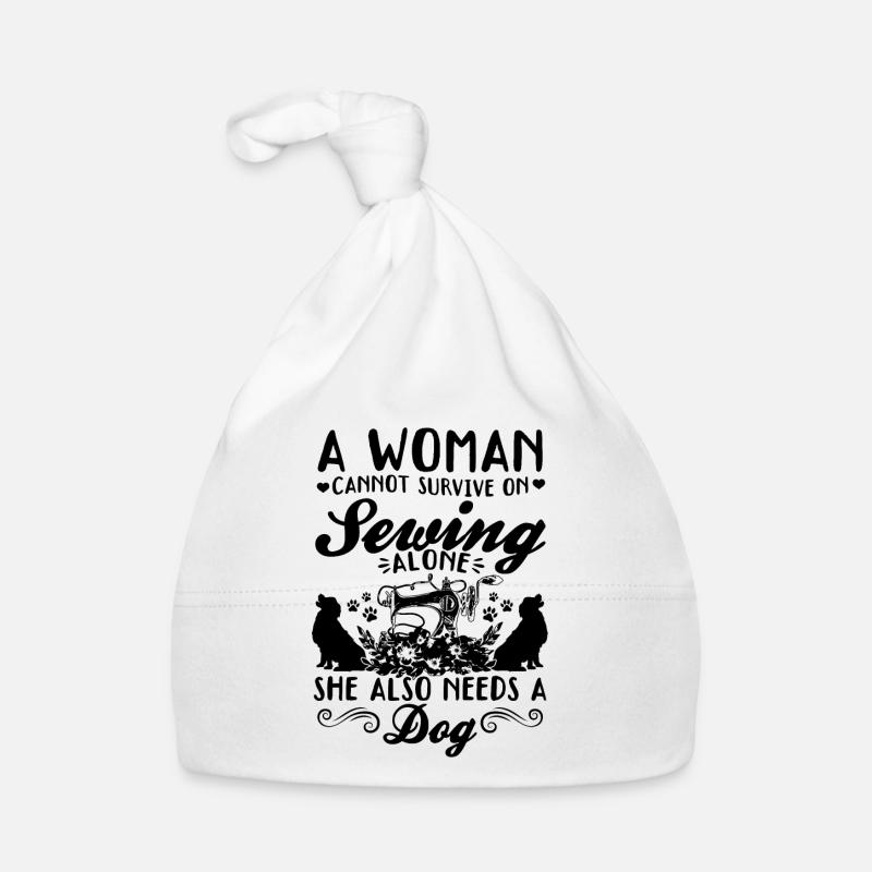 A women cannot survive on sewing alone she also ne Organic Baby Cap