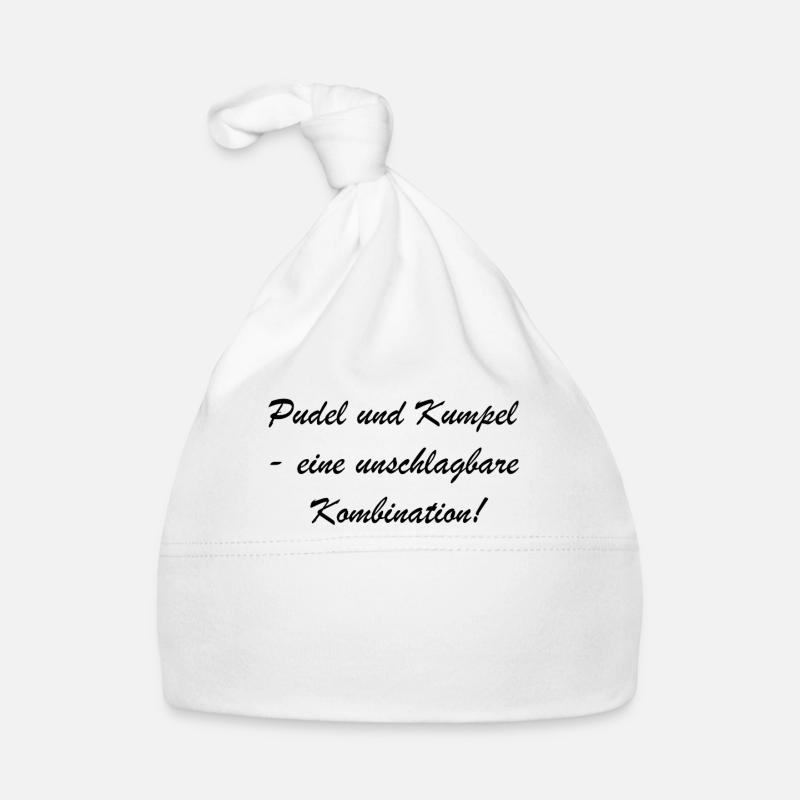 Bester Pudel-Kumpel Geschenk Baby Bio-Mütze