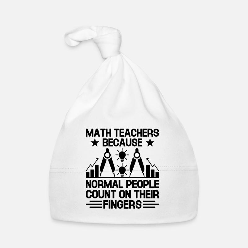 Mathelehrer Schullehrer Lustige Mathelehrer S Baby Bio-Mütze