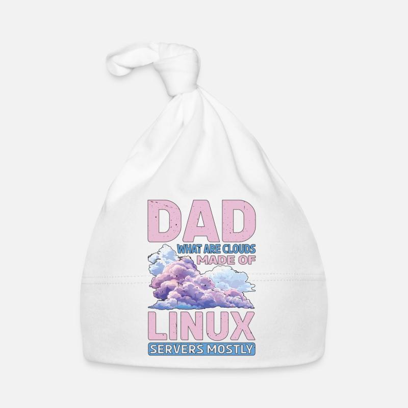 What Are Clouds Made Of, Linux Servers Mostly 32 - Baby Bio-Mütze - Weiß