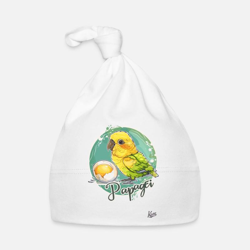 Parrot Egg: Parrot and Egg Organic Baby Cap
