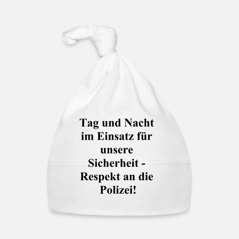 Polizei Dienstjubiläum Geschenk Baby Bio-Mütze