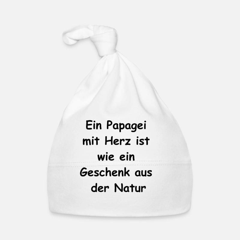 Papagei-Herz-Geschenk Baby Bio-Mütze