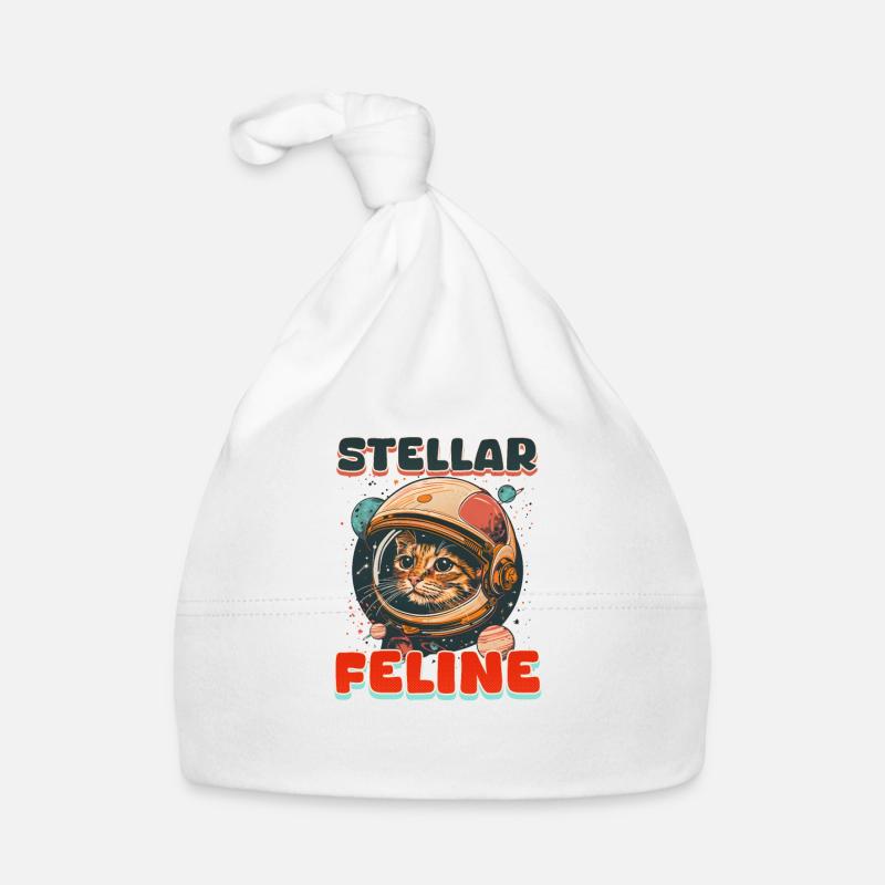 Katze Astronaut Stellar Feline Baby Bio-Mütze