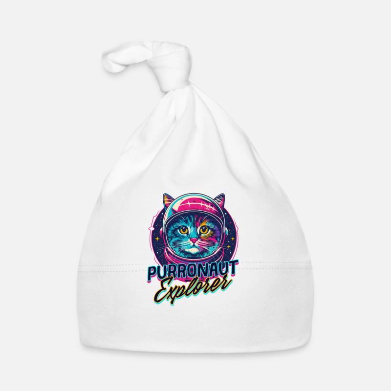 Chat Astronaute Purronaute Explorer Bonnet bio Bébé