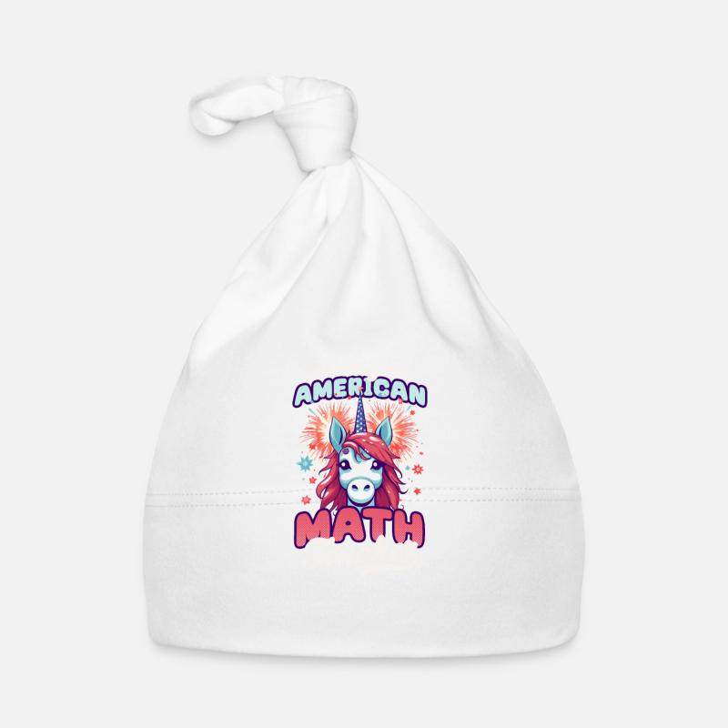 4th Of July Math Teacher Magical American Organic Baby Cap