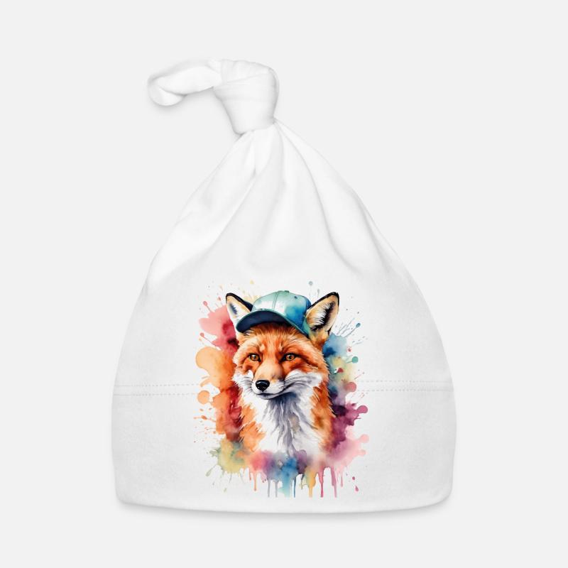 Fuchs Snapback Cap Cool Tier Design Print Baby Bio-Mütze