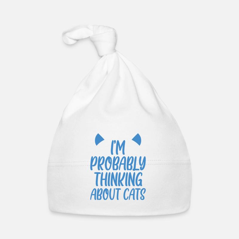 I'm Probably Thinking About Cats 2 Baby Bio-Mütze