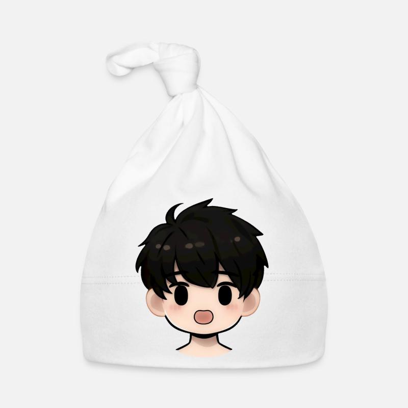 Boy Face Expression Organic Baby Cap