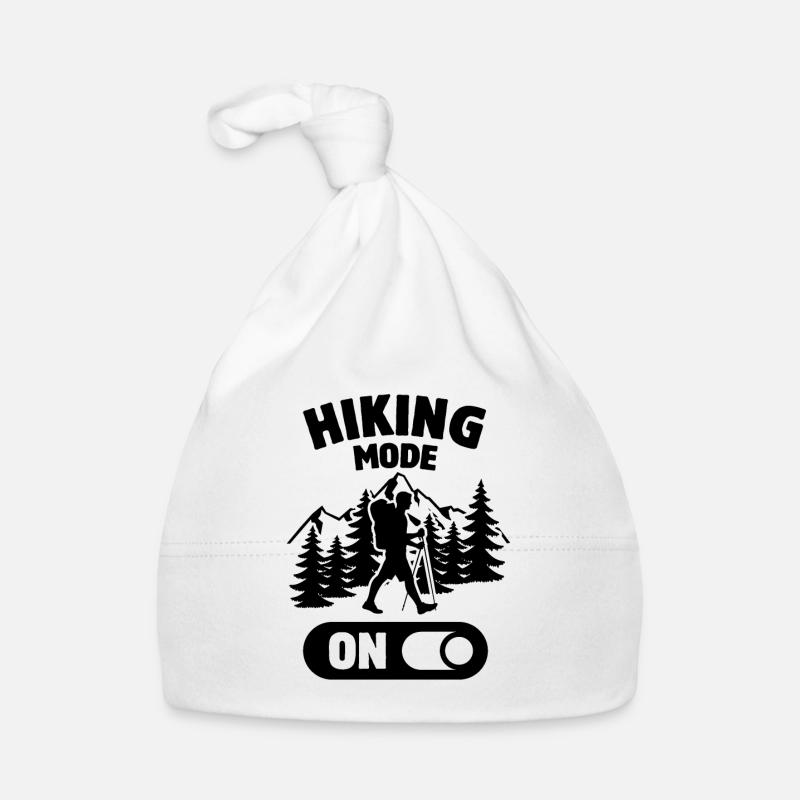 Hiking Mode on - Hiking Mountains Nature Gift Organic Baby Cap