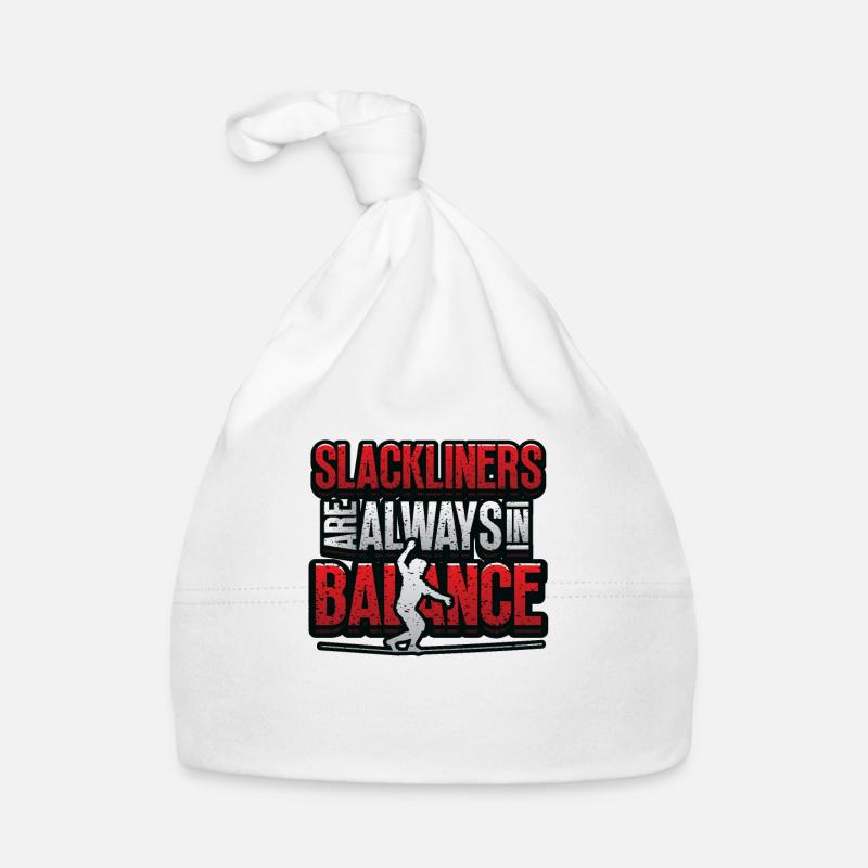Les slackliners sont toujours en équilibre Bonnet bio Bébé