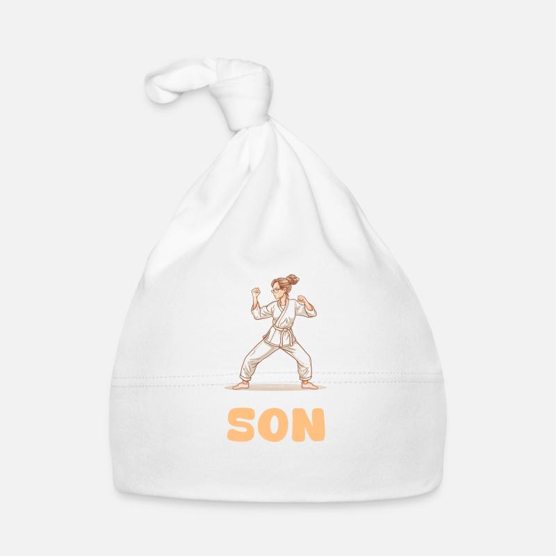 Taekwondo Maman c’est mon fils ! Bonnet bio Bébé