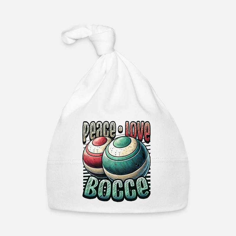 Peace Love Boccia - Éventails de Boccia Style Vintage Bonnet bio Bébé