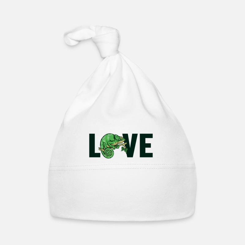 Love Panther Veiled Chamaeleonidae Lover Chameleon Organic Baby Cap