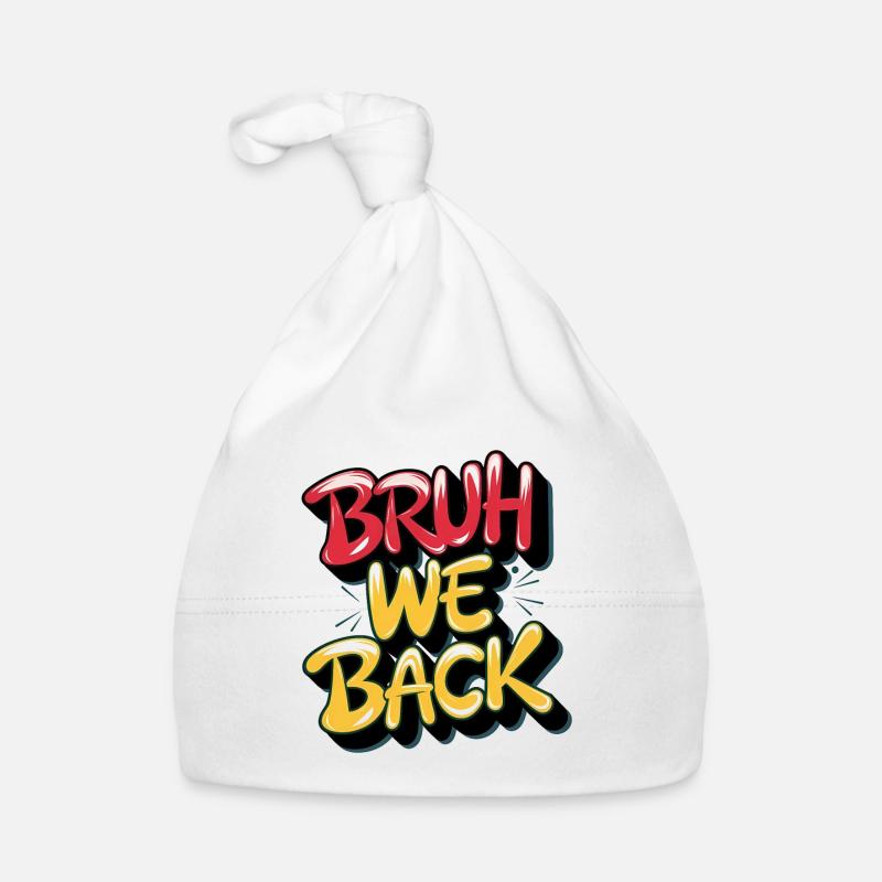 Prononciation et conception de texte de style rétro Bonnet bio Bébé