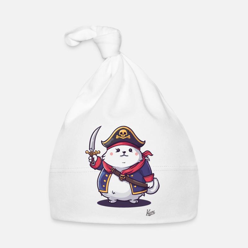Chat pirate de compagnie moelleux Bonnet bio Bébé