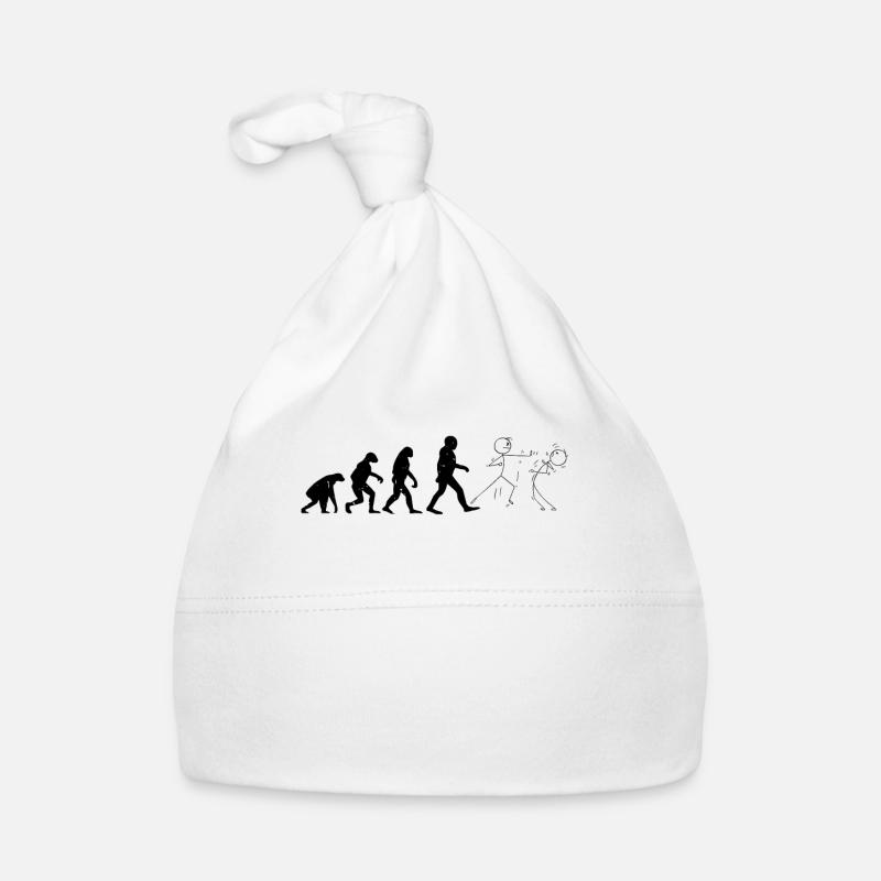 Funny Karate Evolution Funny Karate stick figure Baby Bio-Mütze