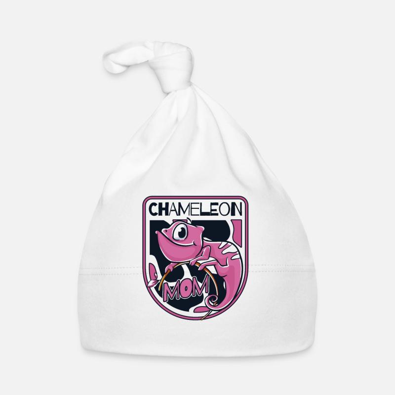 Chameleon Mom Panther Veiled Chamaeleonidae Lover Organic Baby Cap