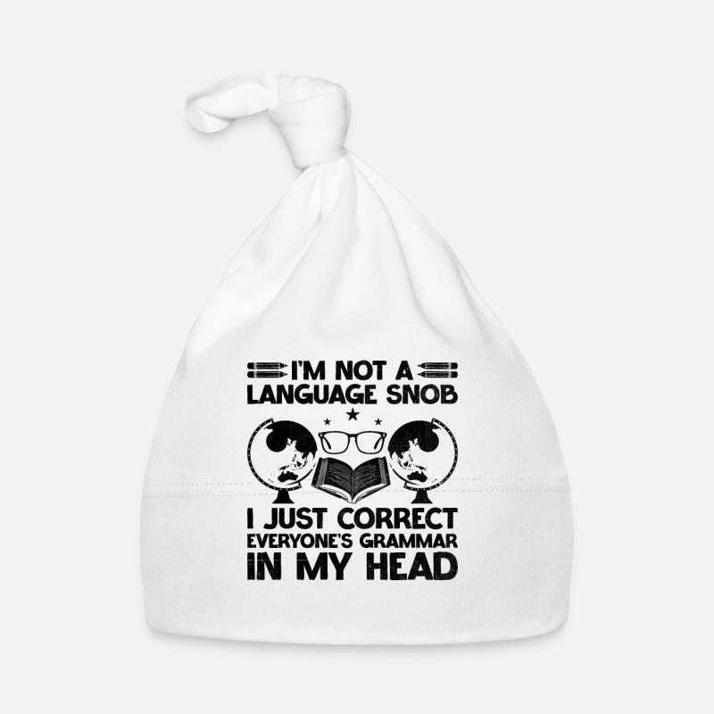 Foreign Language Teacher School Languages Teachers Organic Baby Cap