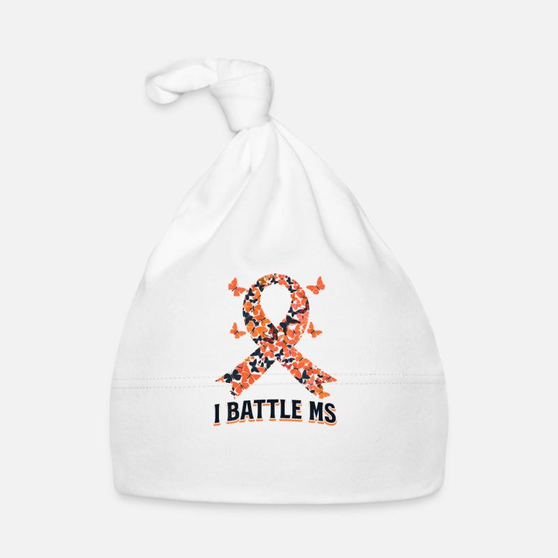 MS Awareness I Battle Ms Organic Baby Cap
