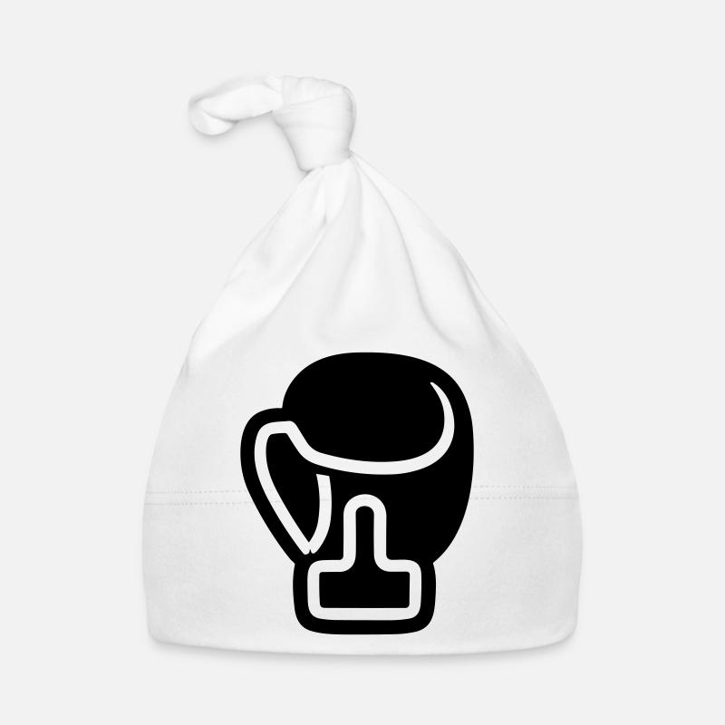 Boxhandschuh - Baby Bio-Mütze - Weiß