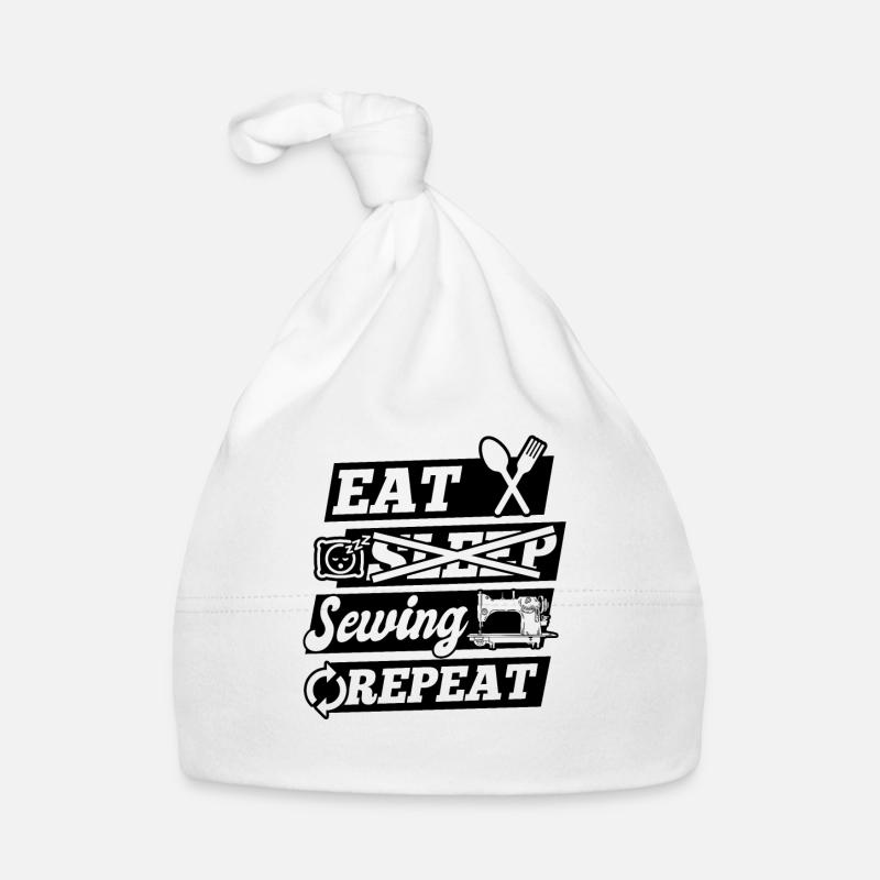 Sewing Lover Seamstress - Eat Sleep Sewing Repeat Baby Bio-Mütze