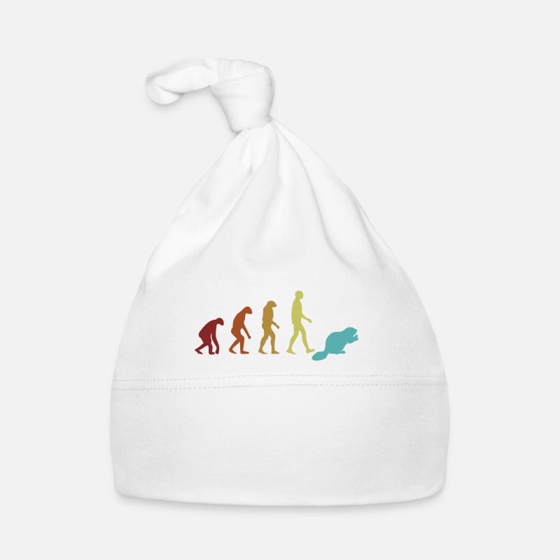 Beaver Evolution Castor Canadensis North American Organic Baby Cap