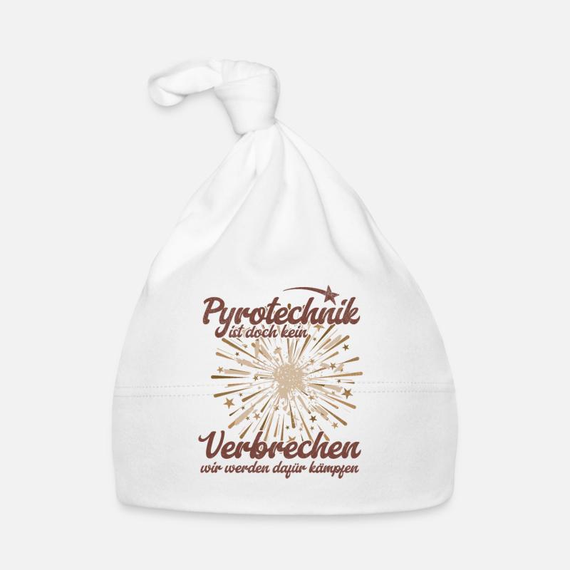 Pyrotechnik ist doch kein Verbrechen - Meme Spruch Baby Bio-Mütze