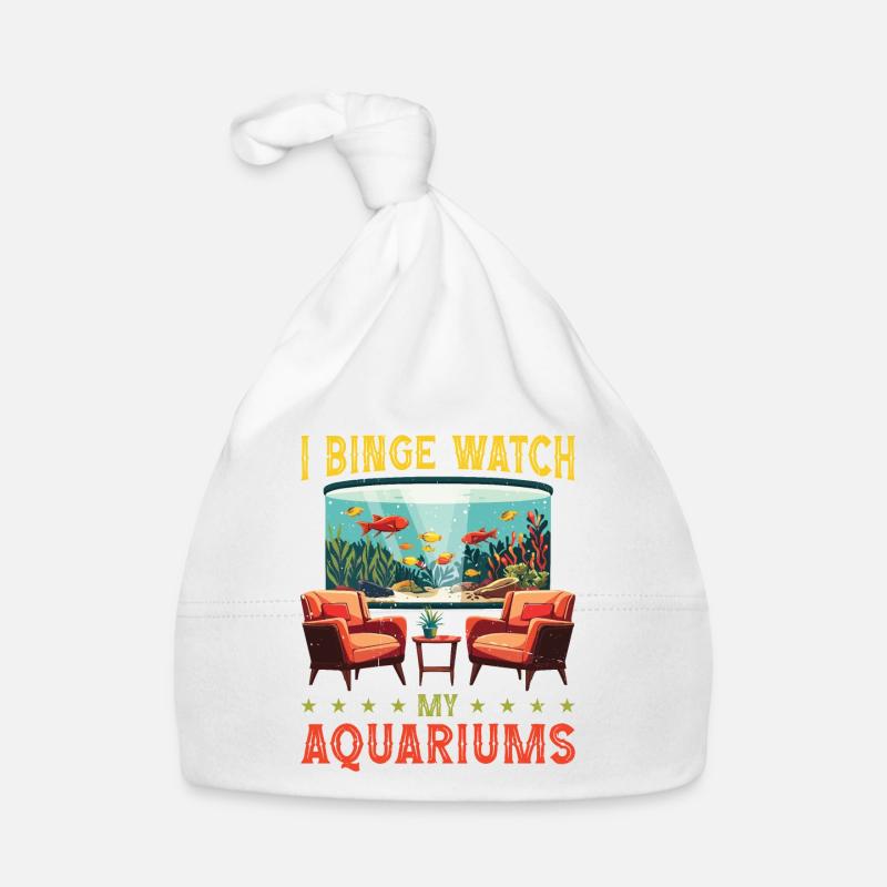 I Binge Watch My Aquariums 2 Organic Baby Cap