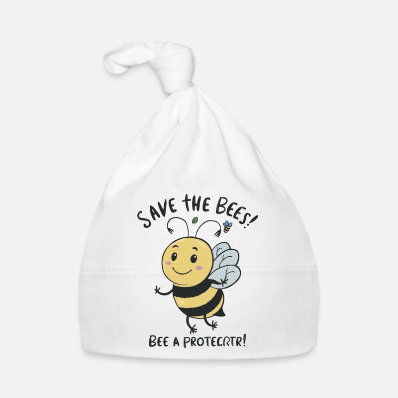 RETTET DIE BIENEN Baby Bio-Mütze