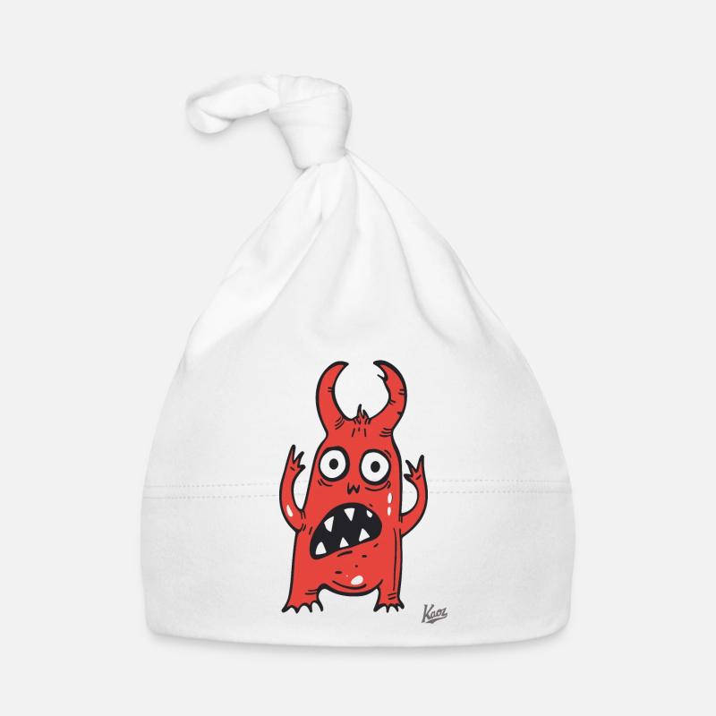 doux cri du petit monstre drôle Bonnet bio Bébé